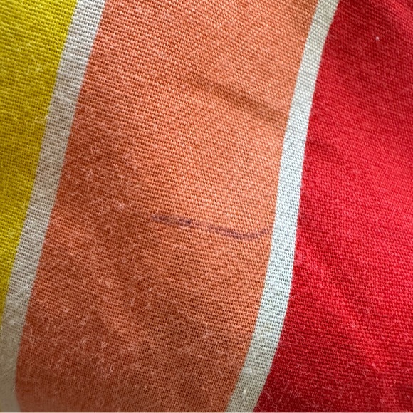 Vintage 70s 80s Rainbow Chevron Striped Top Blouse - Picture 13 of 13